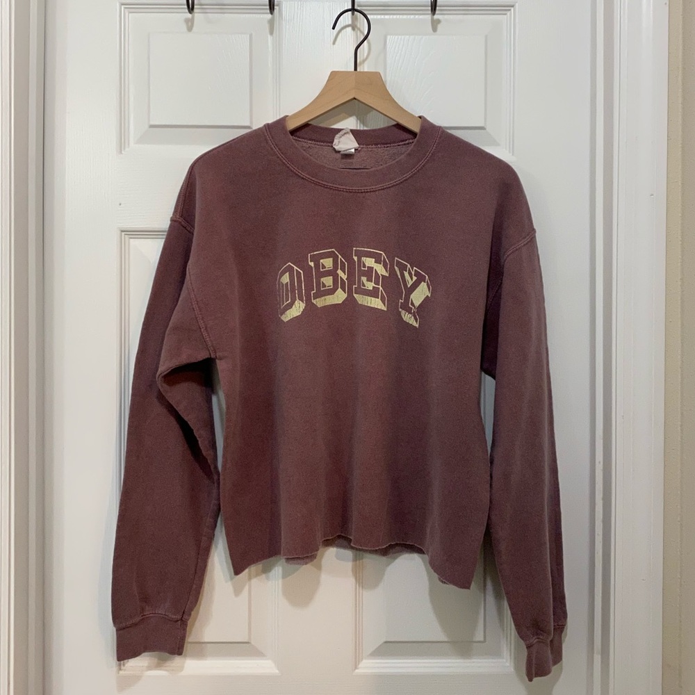 Obey Vintage Style Crewneck Sweatshirt